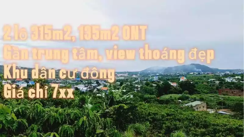 Lô đất 315m2 tại Đông Thanh view thoáng đẹp, cách tiện ích thị trấn Nam Ban chỉ 2km