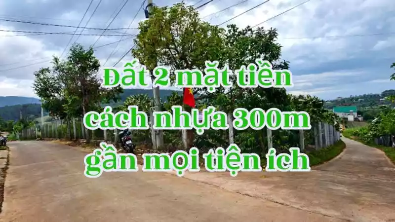 Đất trung tâm 2 mặt tiền dài miên man cách nhựa chính chỉ 300m