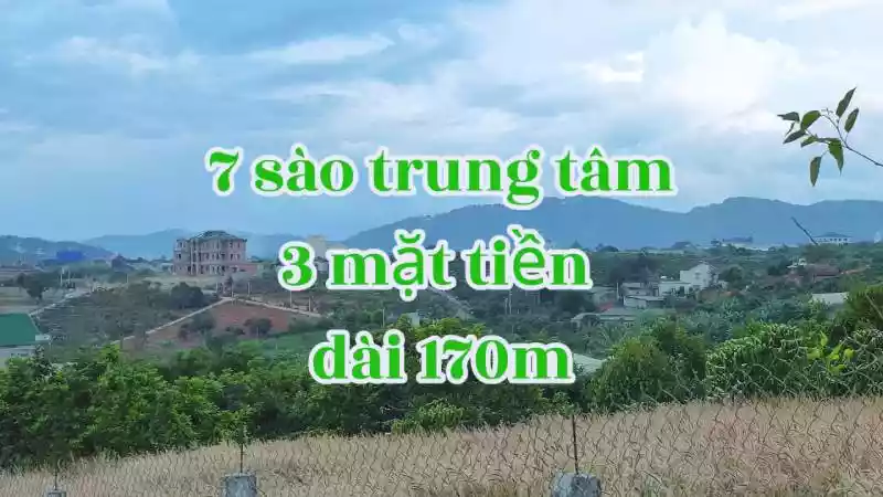 Siêu phẩm phân lô 3 mặt tiền dài 170m cách nhựa chỉ 400m gần mọi tiện ích